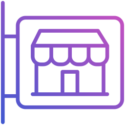 Shop sign icon