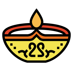 Diwali lamp icon