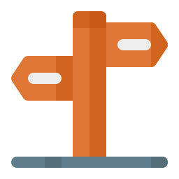 Road sign icon