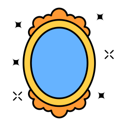 Magic mirror icon