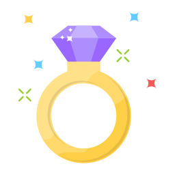 Diamond ring icon