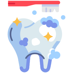 pulizia dei denti icona