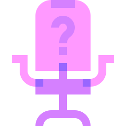 Desk chair icon