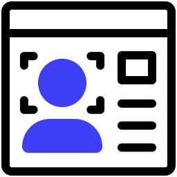 Face recognition icon