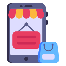 Mobile shop icon