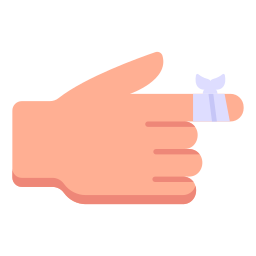 Cut hand icon