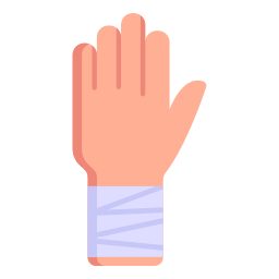 gebrochene hand icon