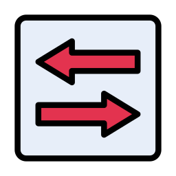 freccia di direzione icona