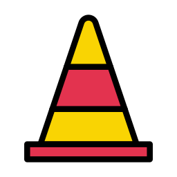 Traffic cone icon