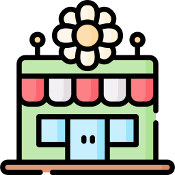 negozio di fiori icona