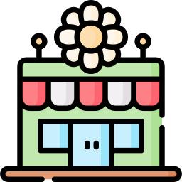 Flower shop icon