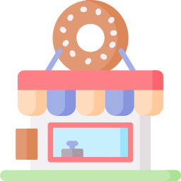 loja de donuts Ícone
