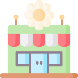 Flower shop icon