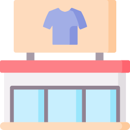 magasin de vêtements Icône