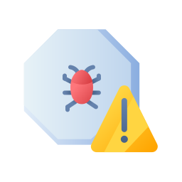 Warning sign icon