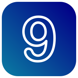 Number 9 icon