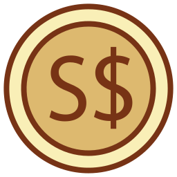 Singapore dollar icon