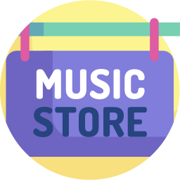 magasin de musique Icône