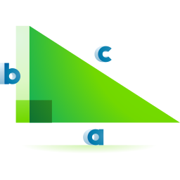 Прямоугольный треугольник иконка