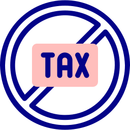 No tax icon