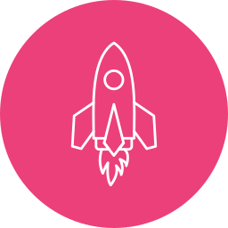 Rocket launch icon