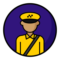 taxi chauffeur icoon