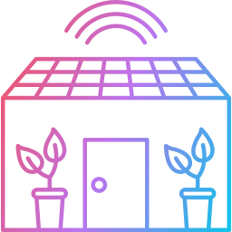 Smart greenhouse icon