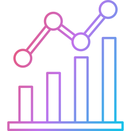 diagramme à bandes Icône