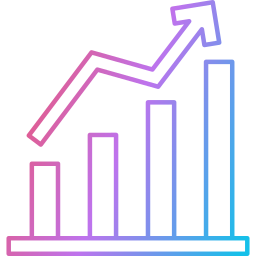 gráfico de crescimento Ícone