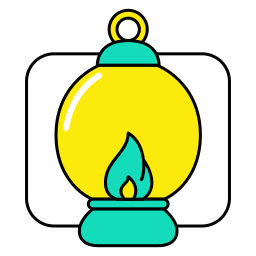 vela de la lámpara icono