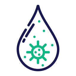 Contaminated water icon