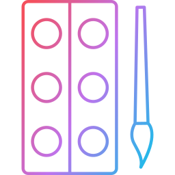 palette de couleurs Icône