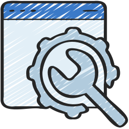 Web maintenance icon