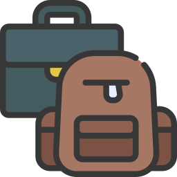 Travel bag icon