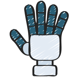 Robot hand icon