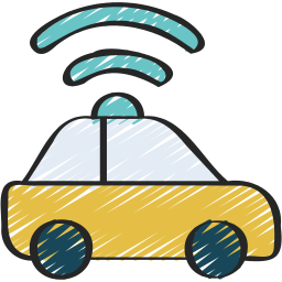 Autonomous car icon