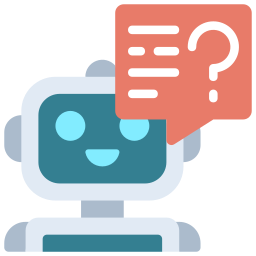 Robot assistant icon