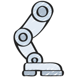 pierna mecánica icono