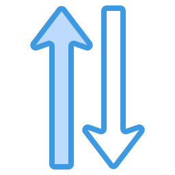 flechas opostas Ícone