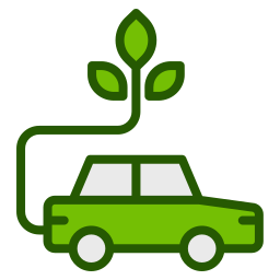 grünes auto icon