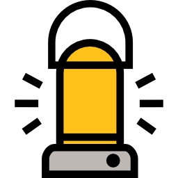 Oil lamp icon