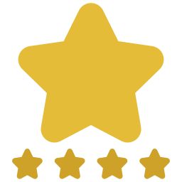 calificación de estrellas icono