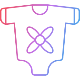 Baby clothes icon