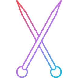 Knitting needles icon