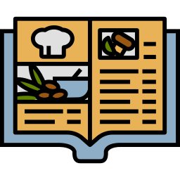 libro de recetas icono