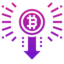 caída de valor icono
