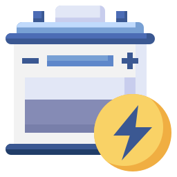 Car battery icon