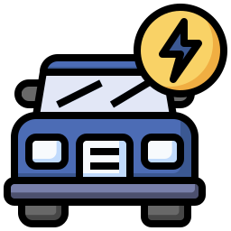 Electric car icon