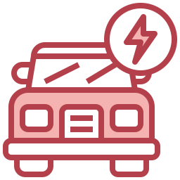 samochód elektryczny ikona