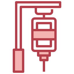 intravenöse infusion von kochsalzlösung icon
